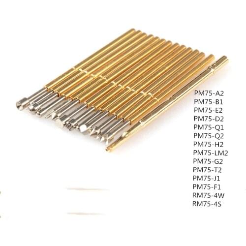 Nickel Plated Metal Compression Test Needle PM75 - A2 / B1 / E2 / D2 / F1 / Q1 Q2 / H2 / LM2 / T2 / G2 / J1 Diameter of 1.02 MM