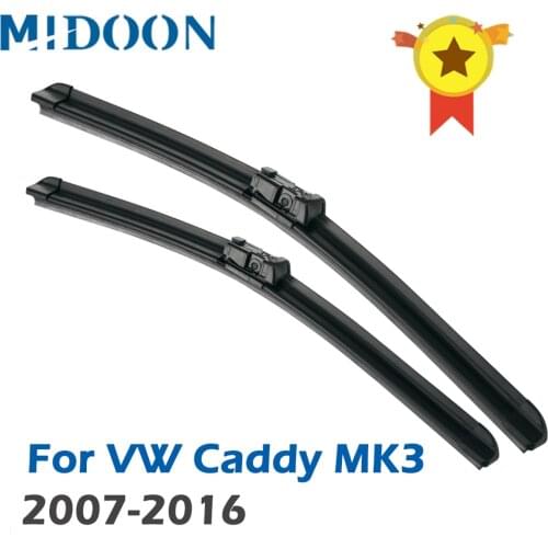 MIDOON Wiper Front Wiper Blades For VW Caddy MK3 2007 - 2016 Windshield Windscreen Front Window 24"+18"