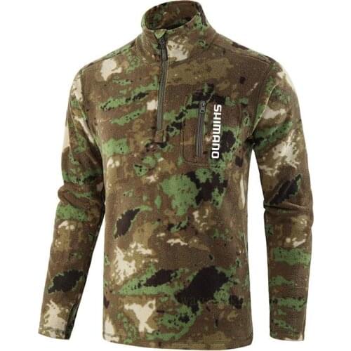 Shimano Warm Fishing Clothing Long Sleeve Winter Fishing Clothes Uv Protection Moisture Fishing Shirt for Men Outdoor Sportswear