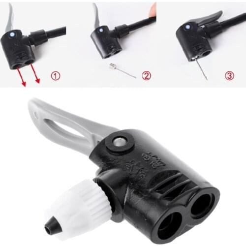 Bicycle Pump Nozzle Hose Adapter Double Head Pumping Parts Accessories F/V Service A/V Schrader/Presta Valve Converter Bicycle
