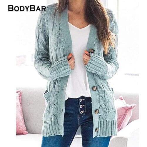 Knit Sweater Women Autumn 2021 Cardigans Buttons Long Sleeve Cardigan V-Neck Loose Sweater Pure Color Coat Female Tops Clothing