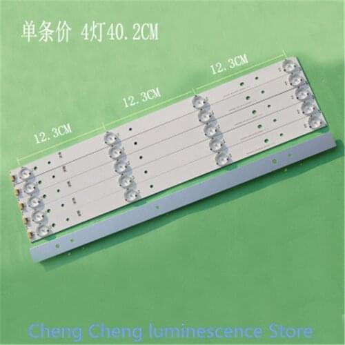 10pcs/Lot for New 32 inch general article lamp installed group LED backlight 4 lamp 3v 40.2cm