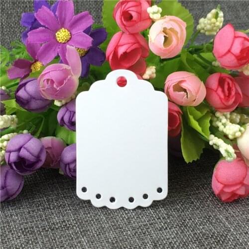 100Pcs Kraft Tags Scallop Shape Personality Tags Special Shape Handkraft Gift Packing Decoration Label Price Hang Tags