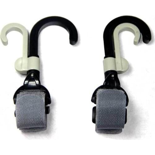 2pcs/pack Baby Stroller Hanger Bag Stroller hooks Pram Rotate 360 Cart Hook 2 hooks in one hanger