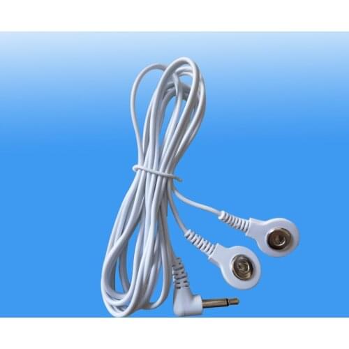 20pcs/lot DC 2.5MM / DC 3.5MM 2 in 1 Head electrode wires, TENS machine electrode lead ,EMS electrode cables free shipping
