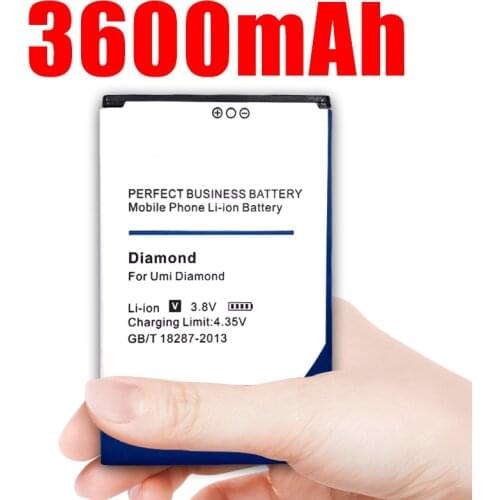 3600mAh For Umi Diamond /Diamond X Battery 2650mAh Batterie Bateria Accumulator