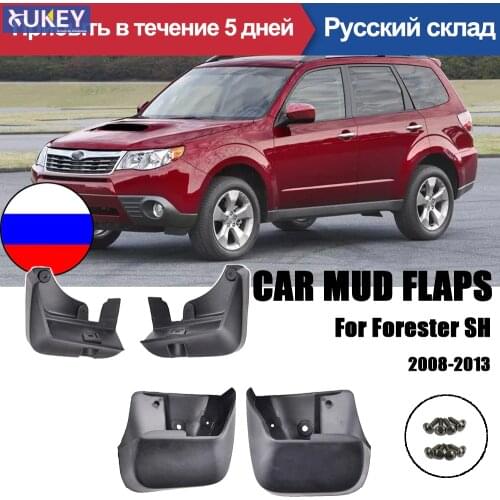 For Subaru Forester SH 2008 2009 2010 2011 2012 2013 4pcs Car Mud Flaps Front Rear Fender Flares Splash Guards Mudguards