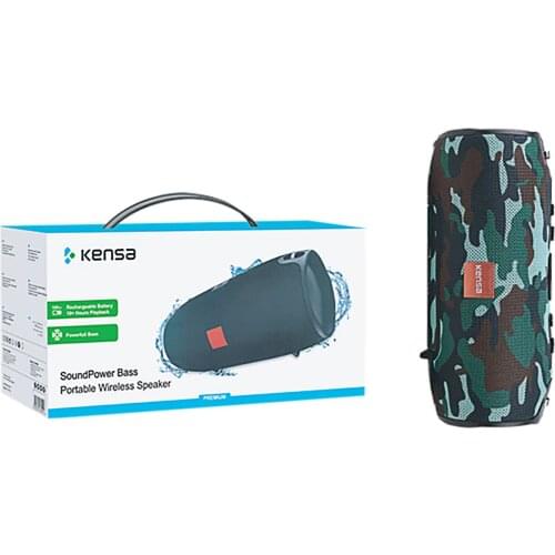 KM-294 Bluetooth Speaker Wireless Bass Column Outdoor USB Speakers Loudspeaker