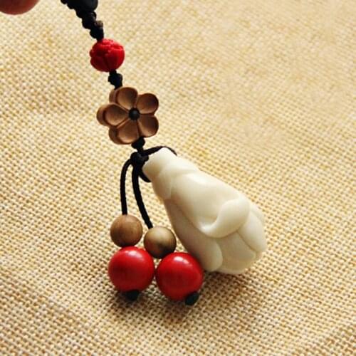 Bodhi child ivory car key pendant keychain magnolia flower security
