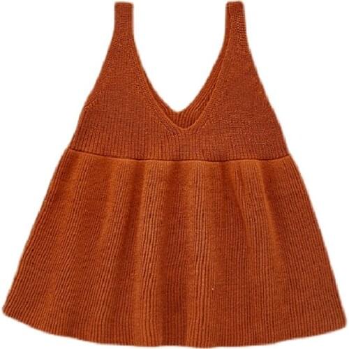 0-3 Years Infant Baby Knitted Dresses 2021 Autumn New Solid Sleeveless Dress for Newborns Cotton Soft Kids Clothes Girls Outfits
