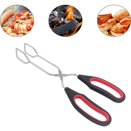BBQ Tools Barbecue Scissor Tongs Grilled Food Tong Long Handle Scissor BBQ Bread Roast Clip Kitchen Baking Tongs BBQ Accessories