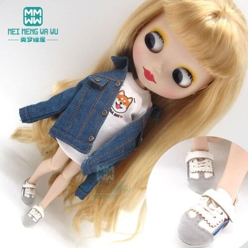 1pcs Blyth Doll Clothes fashion A-line skirt leather shoes for Blyth Azone1/6 doll accessories