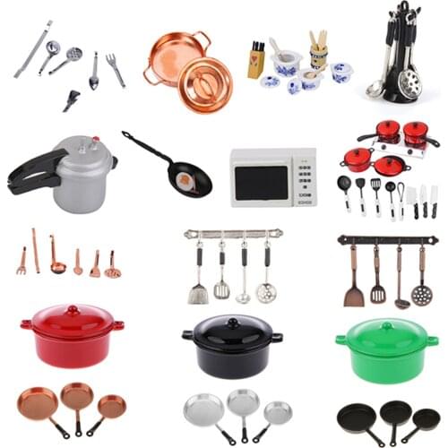 Dolls House Miniature Cookware Tableware Fruit Jam Battle Kitchen Table Decor