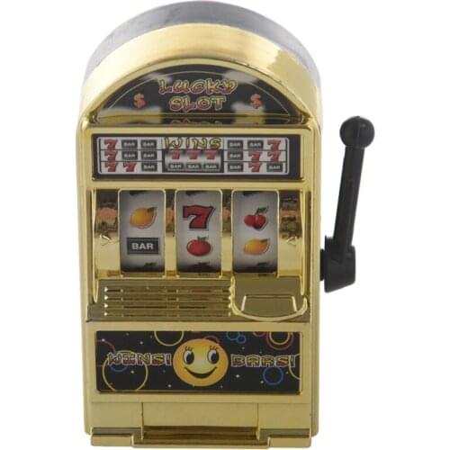 Mini Casino Jackpot Fruit Slot Machine Money Box Game Toy For Kids Adult Decompression Toys Slot Machine Toy Gold