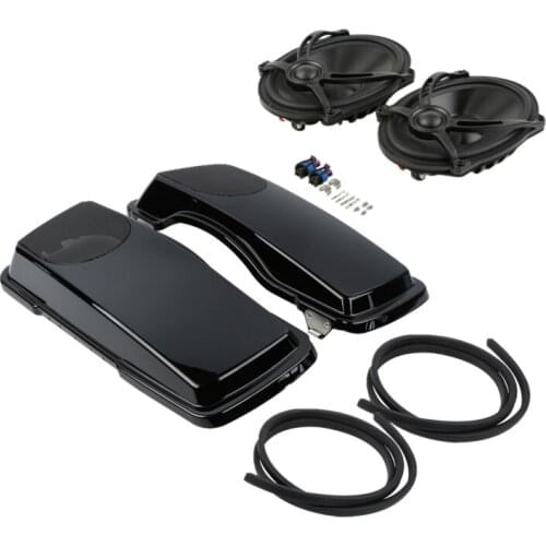 Motorcycle 5x7'' Speaker Saddlebag Lids For Harley Touring Road King Road Glide Street Glide 1993-2013