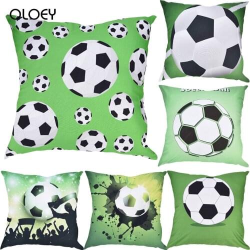 Pillowcase 45x45cm football World Cup printing Soccor series car seat cushion decoration pillow decoration soft and comfortable