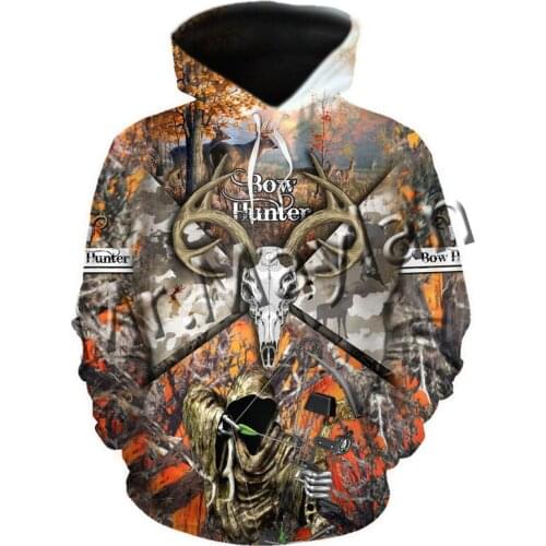 New Fashion Animal Bow Hunter Hunting Deer Colorful Men/women Tracksuit 3D Print Casual / Hoodies / Sweatshirts / Jackets / S-42