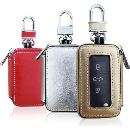 2021 New Cow leather key holder 8 colors Cowhide key organizer Universal Solid Car Key case Wholesale Women Men key wallets