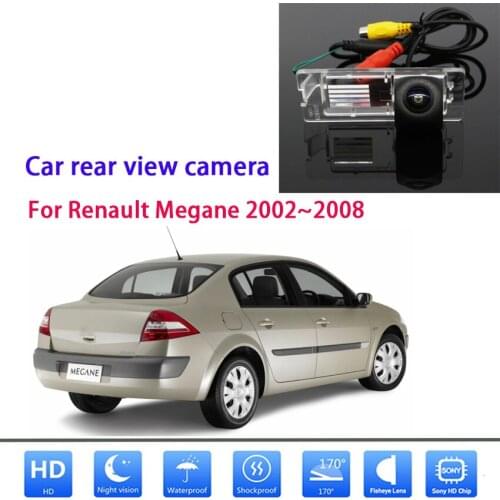 For Renault Megane 2002~2008 Rear View Camera parking camera Full HD CCD night vision license plate camera