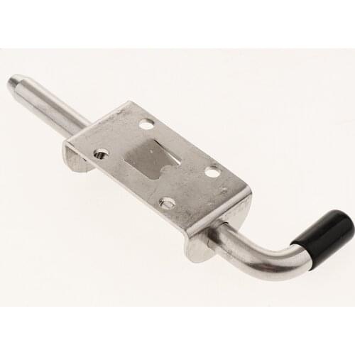 Durable Passage Furniture Door Gate Closet Spring Latch with Black Handle 10mm