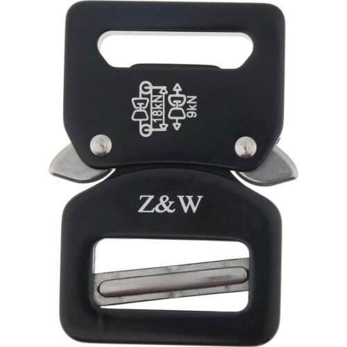 Aluminum Alloy Adjustable Quick Release Belt Buckle for 15-18mm Webbing 18 kN Minimum Guaranteed Load Capacity Looped
