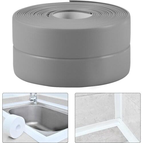DIY Caulk Strip Self Adhesive Repair Mildew Tape Wall Edge Corner Bathtub Kitchen Sealing Strip for Washroom Ceramic sticker