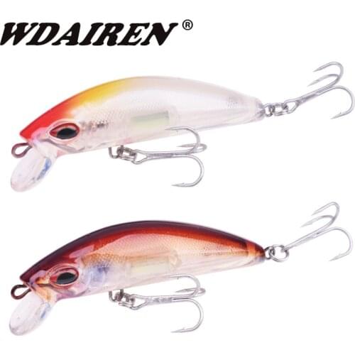 1Pcs Winter Luminous Minnow Fishing Lures 7cm 11.5g Lifelike Hard Baits Trolling Artificial Crankbaits Swimbait Wobblers Tackle