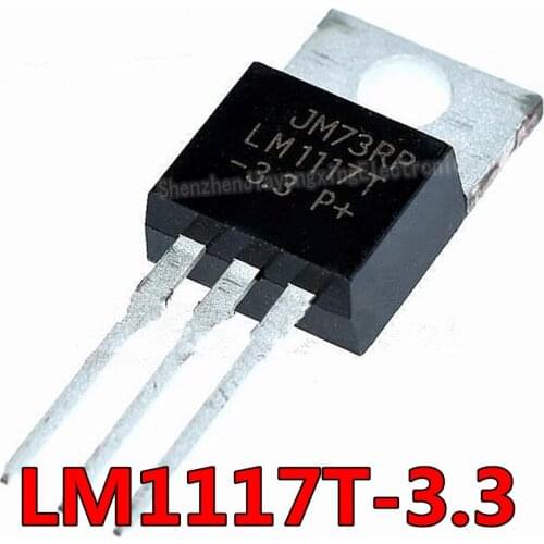 10pcs/lot New LM1117T-3.3 TO-220 LM1117-3.3 LM1117T 3.3 V LM1117T-5.0 LM1117 5V LM1117T-ADJ TO220 Low-Dropout Linear Regulator