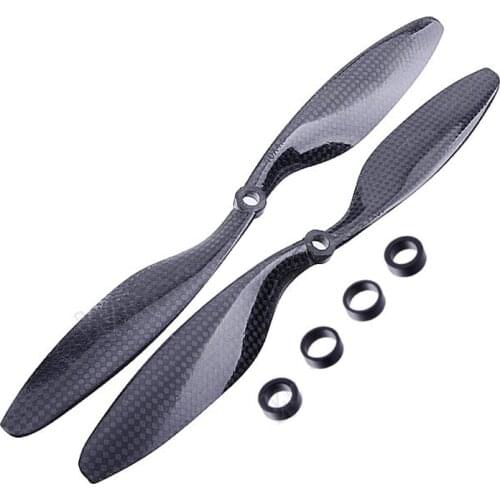 12x3.8 3K Carbon Fiber Propeller CW CCW 1238 CF Blades Props For RC Quadcopter Hexacopter Multi Rotor UFO F05302
