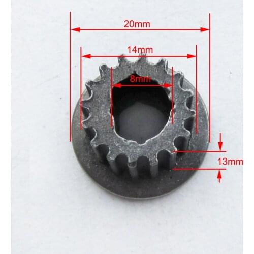 16 Teeth Motor Pulley D Shape 8mm Bore 24V 100W 120W High Speed Motor Drive Belt Cog Fit Drive Belt 3m 384 390 420