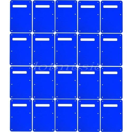 20Pcs Blue Mirror Trem Cover Tremolo Back Plate Cavity Cover For Electric Guitar Replacement