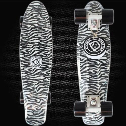 2019 Space Graphic Printed Mini Cruiser Plastic Skateboard 22" X 6" Retro longboard complete Skate Long Board skate wheels PN03