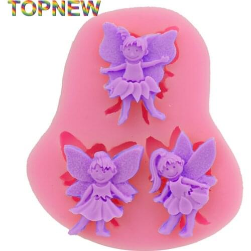3Pcs Elf Silicone Fondant Chocolate Mould Cake Decoration Mold Bakeware Cooking Tools 2850