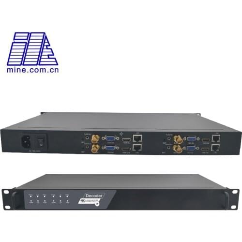 4 channel SDI Decoder, 4K H.265 IP Streaming to HDMI SDI VGA Receiver