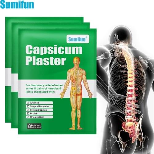 8Pcs Analgesic Patch For Rheumatoid Arthritis Joint Knee Neck Muscle Sprain Pain Relief Sticker Herbal Medical Plaster K02001
