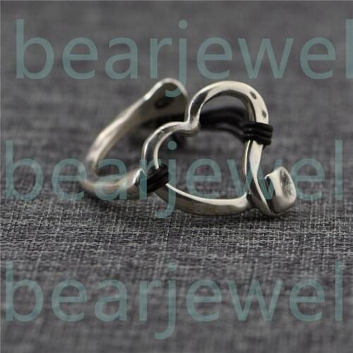 Spanish Style 19CM Heart Shaped Silver Color Charm Bracelets Jewelry