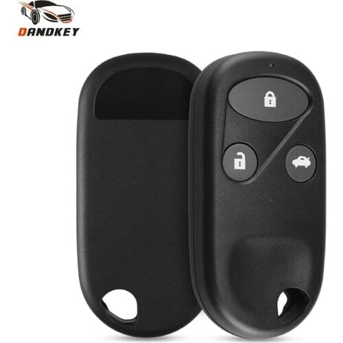 Dandkey Key Shell 3 Buttons For Honda Accord Civic CRV Jazz S2000 Fit Odyssey Keyless Entry Car Style Remote Car Key Cover Case