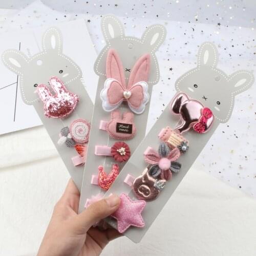 Childrens Hairpin Headdress Baby Cute Crown Bow Hair Clip Girls Liu Haibin Clip Hair Accessories Set Fashion Cartoon Headwear