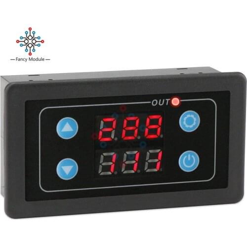 Diymore Digital LED Display Relay Switch Panel AC 85-265V Timing Delay Cycle ON-OFF Control Adjustable Cycle Controller Module