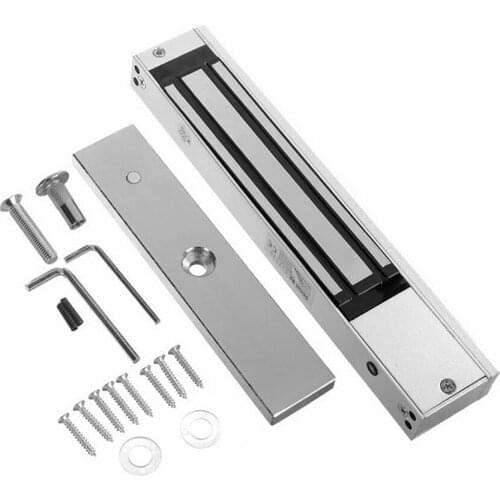 180kg 350lbs 280KG 600lbs Electric Magnetic ZL Door Electromagnetic With Lock Bracket Single Lock DC 12V