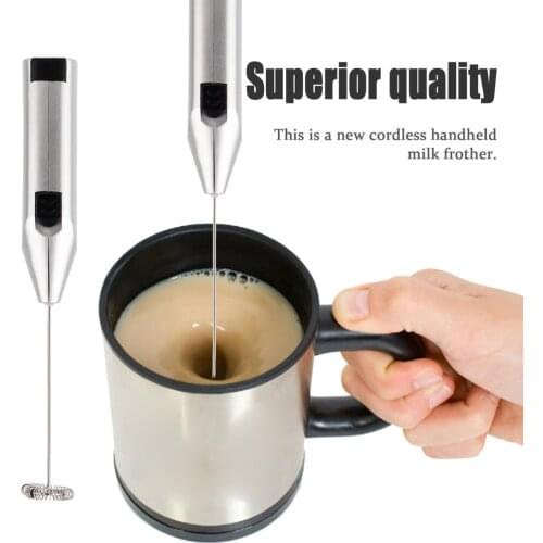 Drinks Milk Frothed Foamer Whisk Mixer Stirrer Eggbeater Cappuccino Maker Latte Espresso Cordless Frother Hand Held CE / EU,CIQ