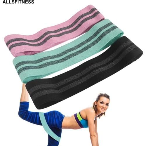 1PCS Hip Circle Band Yoga Anti-slip Gym Fitness Rubber Band Expander Exercise Braided Elastic Band Hip Lifting Resistance Band