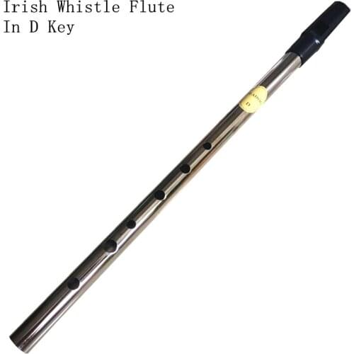 Irish Whistle Flute Feadog D Key Tin Whistle Flauta 6 Hole Pennywhistle Ireland Mini Wind Musical Instrument dizi Free Shipping