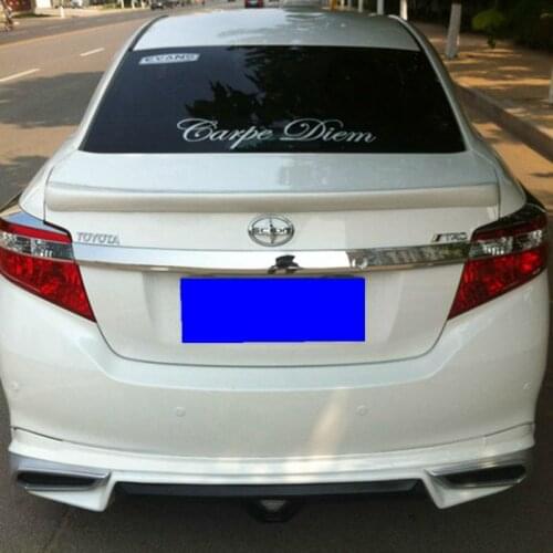Use for toyota vios/yaris spoiler 2014-2018 model vios/yaris spoiler High Quality ABS Material unpaint Color for vios