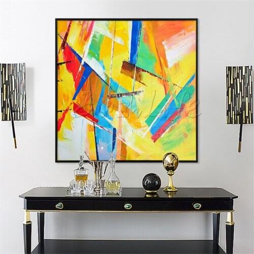 Nordic style painting acrylic painting on canvas modern abstract Wall art Pictures For Living Room Home Decor caudros decoracion