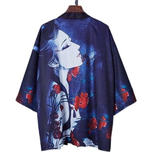 Traditional Japanese Kimonos Women 2021 Blouse Japanese Fashion Yukata Female Samurai Kimono Japan Haori Kimono V1918