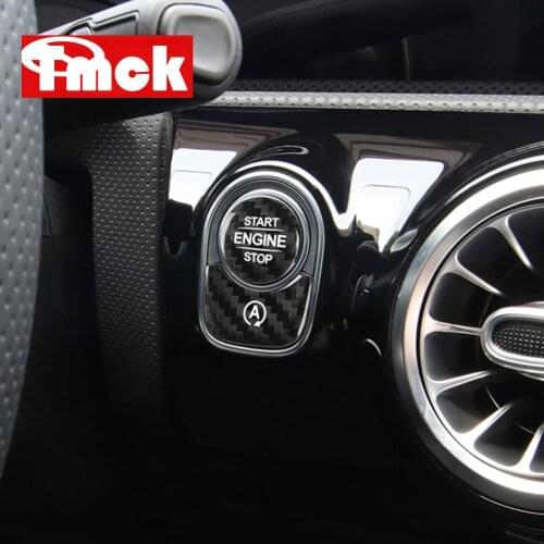 Car Engine Start Stop Button Trim Cover For Mercedes Benz A B G CLA GLE GLS GLB GLA Class AMG W177 W247 G463 C118 W118 W167 X247