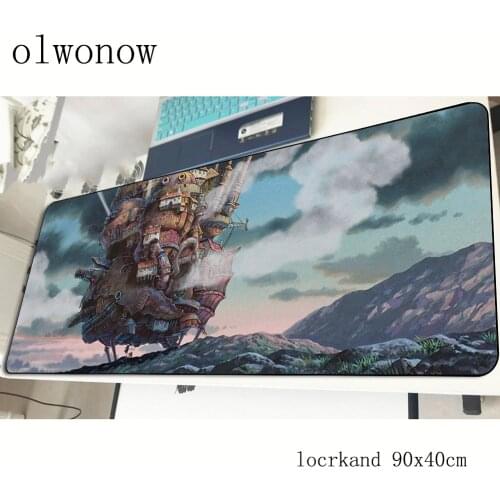 Howls Moving Castle pad mouse computer gamer anime mouse pad 900x400x3mm padmouse cheapest mousepad gadget office desk mats