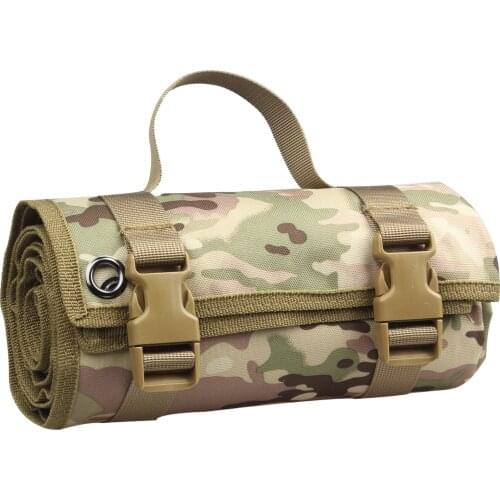 1000D Tactical Shooting Mat Lightweight Roll Up Camping Hunting Training Molle Padded for Airsoft Rifle Gun Pad Accessories