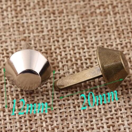 50 PCS Round Purse Feet,12mm Silver/Antique Bronze Purse Hardware,Purse Feet Studs,Purse Findings,Flat Round Post Caps